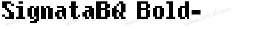 SignataBQ Bold字体转换